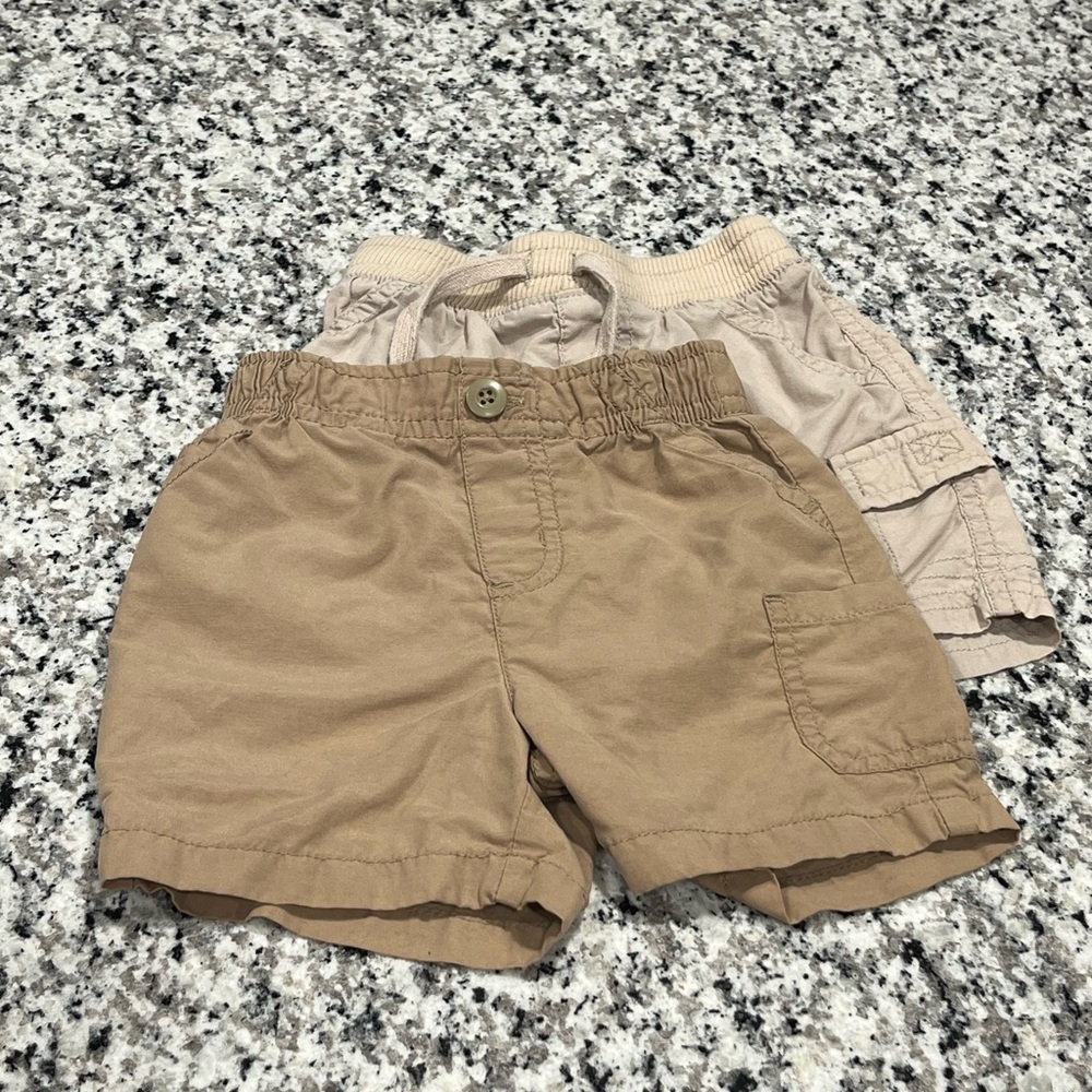 Jumping Beans Infant Casual Khaki Shorts Bundle, Size 12 Months